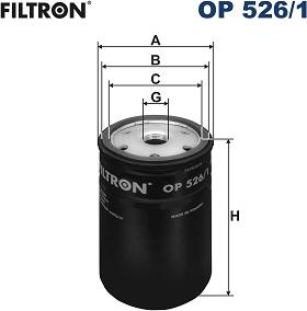 Filtron OP526/1 - Масляный фильтр unicars.by