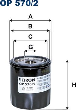 Filtron OP570/2 - Масляный фильтр unicars.by