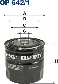 Filtron OP642/1 - Масляный фильтр unicars.by