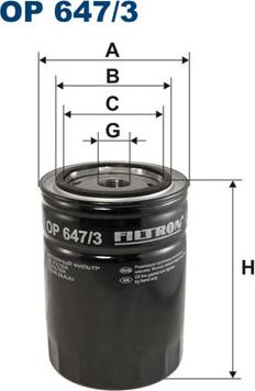 Filtron OP647/3 - Масляный фильтр unicars.by