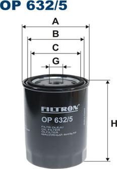 Filtron OP632/5 - Масляный фильтр unicars.by