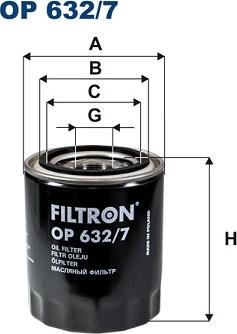 Filtron OP632/7 - Масляный фильтр unicars.by