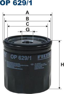 Filtron OP629/1 - Масляный фильтр unicars.by