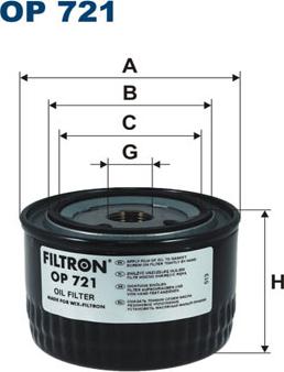 Filtron OP721 - Гидрофильтр, автоматическая коробка передач unicars.by