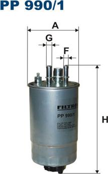 Filtron PP990/1 - Топливный фильтр unicars.by