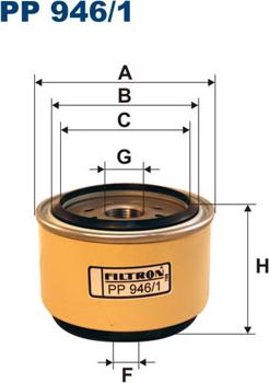 Filtron PP946/1 - Топливный фильтр unicars.by