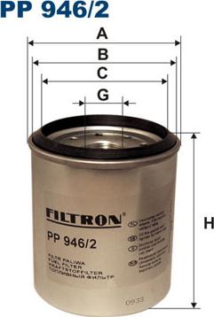 Filtron PP946/2 - Топливный фильтр unicars.by