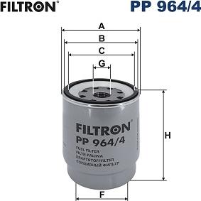 Filtron PP 964/4 - Топливный фильтр unicars.by