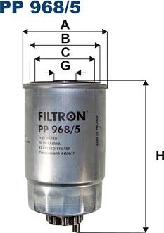 Filtron PP968/5 - Топливный фильтр unicars.by