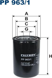 Filtron PP963/1 - Топливный фильтр unicars.by