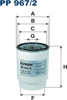 Filtron PP967/2 - Топливный фильтр unicars.by