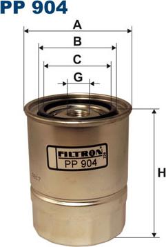 Filtron PP904 - Топливный фильтр unicars.by