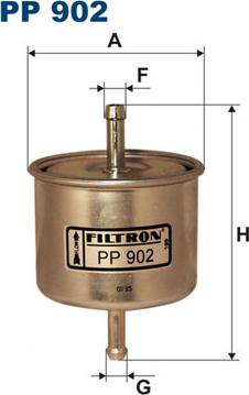 Filtron PP902 - Топливный фильтр unicars.by