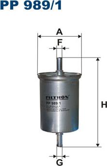 Filtron PP989/1 - Топливный фильтр unicars.by