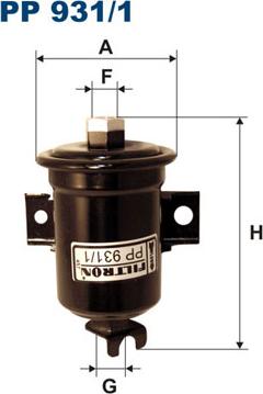 Filtron PP931/1 - Топливный фильтр unicars.by