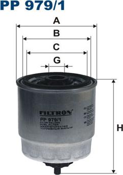 Filtron PP979/1 - Топливный фильтр unicars.by