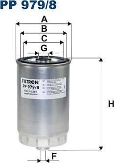 Filtron PP 979/8 - Топливный фильтр unicars.by