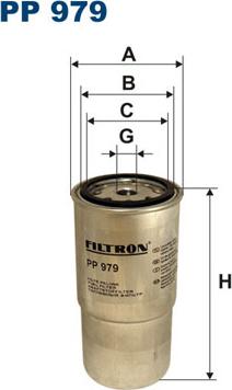 Filtron PP979 - Топливный фильтр unicars.by