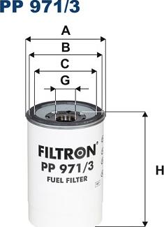 Filtron PP971/3 - Топливный фильтр unicars.by