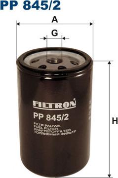 Filtron PP845/2 - Топливный фильтр unicars.by