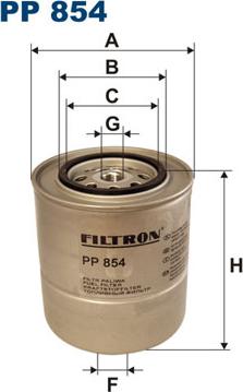 Filtron PP854 - Топливный фильтр unicars.by