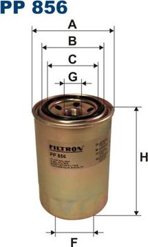 Filtron PP856 - Топливный фильтр unicars.by