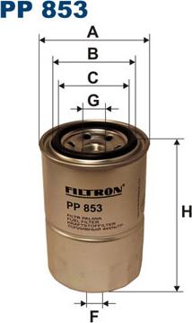 Filtron PP853 - Топливный фильтр unicars.by