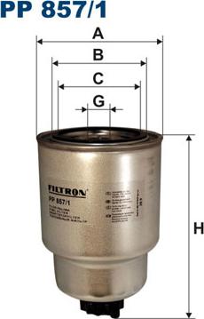 Filtron PP857/1 - Топливный фильтр unicars.by