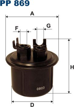 Filtron PP869 - Топливный фильтр unicars.by