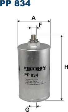 Filtron PP834 - Топливный фильтр unicars.by