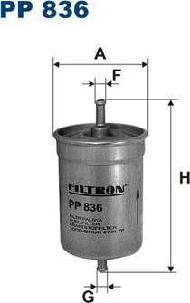 Filtron PP836 - Топливный фильтр unicars.by