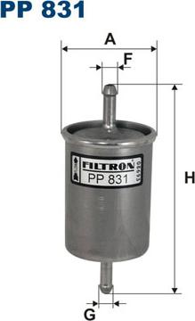 Filtron PP831 - Топливный фильтр unicars.by