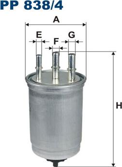 Filtron PP838/4 - Топливный фильтр unicars.by