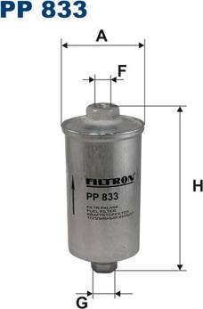 Filtron PP833 - Топливный фильтр unicars.by