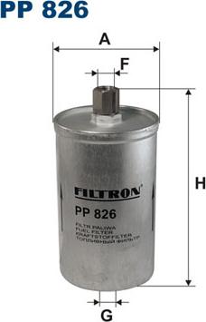 Filtron PP826 - Топливный фильтр unicars.by