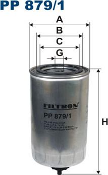 Filtron PP879/1 - Топливный фильтр unicars.by