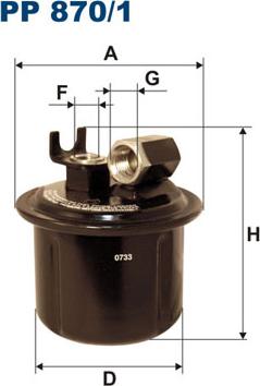 Filtron PP870/1 - Топливный фильтр unicars.by