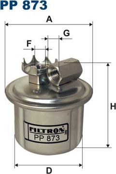 Filtron PP873 - Топливный фильтр unicars.by