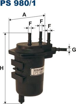 Filtron PS980/1 - Топливный фильтр unicars.by