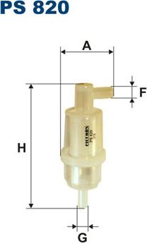 Filtron PS820 - Топливный фильтр unicars.by