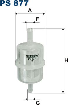 Filtron PS877 - Топливный фильтр unicars.by