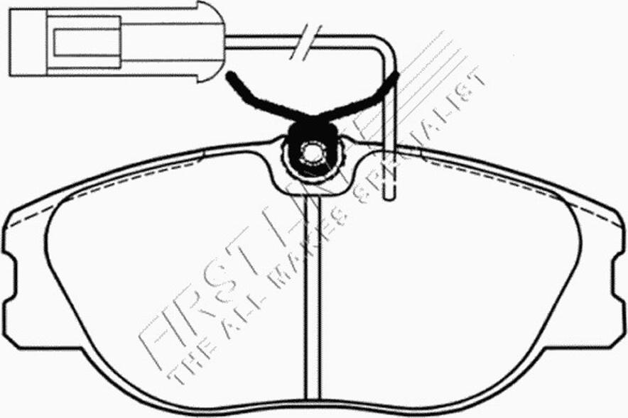 First Line FBP1189 - Тормозные колодки, дисковые, комплект unicars.by