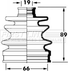 First Line FCB6043 - Пыльник, приводной вал unicars.by