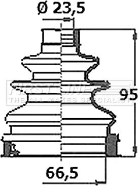 First Line FCB6388 - Пыльник, приводной вал unicars.by