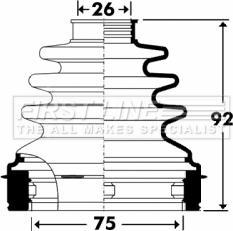 First Line FCB2906 - Пыльник, приводной вал unicars.by
