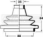 First Line FCB2353 - Пыльник, приводной вал unicars.by