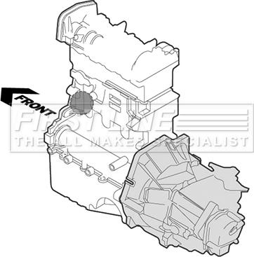 First Line FEM3169 - Подушка, опора, подвеска двигателя unicars.by