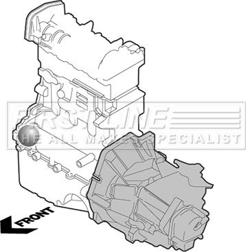 First Line FEM3335 - Подушка, опора, подвеска двигателя unicars.by