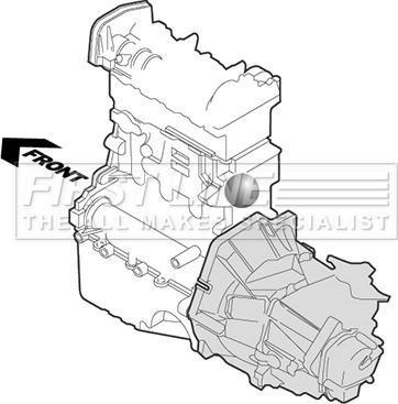 First Line FEM4099 - Подушка, опора, подвеска двигателя unicars.by