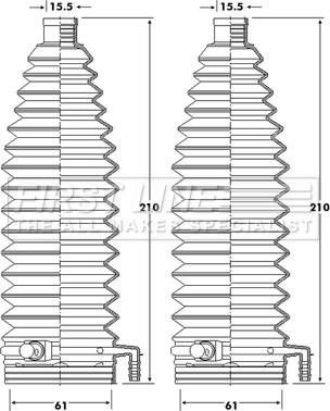 First Line FSG3423 - Комплект пыльника, рулевое управление unicars.by